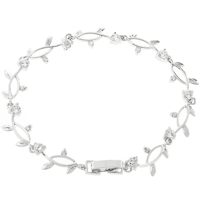 Blue Luster Diamond Vine Tennis Bracelet