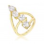 18k Overlay Staggered Blue Luster Diamonds 18k Overlay Staggered Blue Luster Diamonds