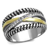 Two Tone Cable Ring